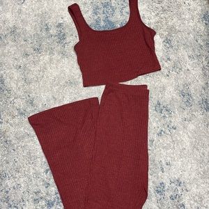 2 peice  set flare leg